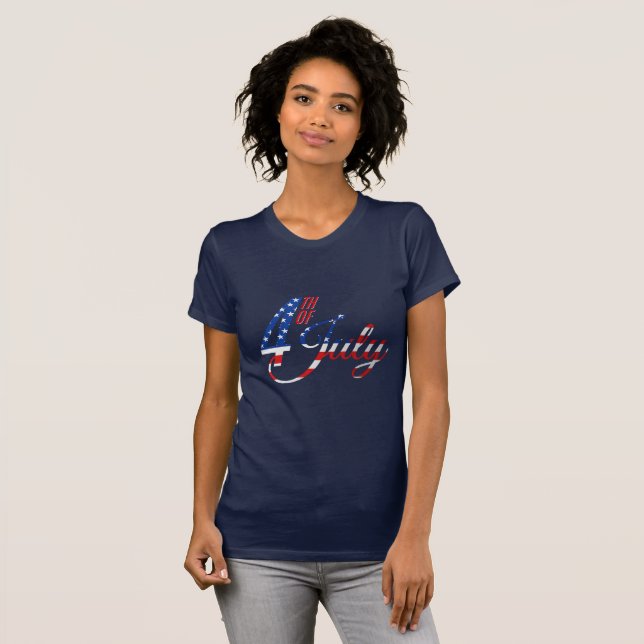 Patriotisk T-shirt för kvinnor (Hel framsida)