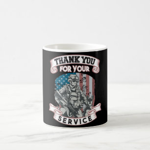 Patriotisk Tack för din arbetsdag Kaffemugg