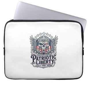 Patriotisk Taktisk Örn Skalle Militär Inspirerad S Laptop Fodral