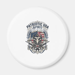 Patriotisk Taktisk Örn Skalle Militär Inspirerad S Magnet