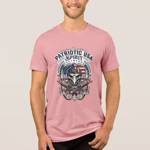 Patriotisk Taktisk Örn Skalle Militär Inspirerad S T Shirt