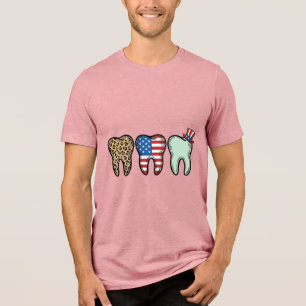 Patriotisk Tandläkare Tand Vintage Leopard Tröja D