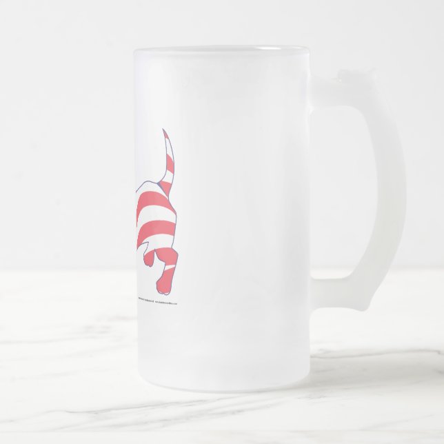 Patriotisk tax - USA Frostat Ölglas (Höger)