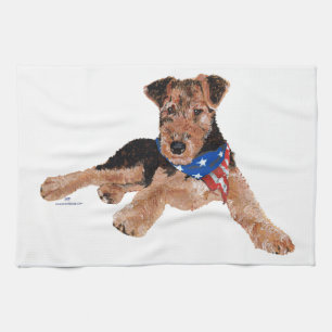 Patriotisk Terrier Valp Kökshandduk
