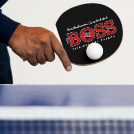 Patriotisk “The Boss” Trinidad och Tobago Pingisracket