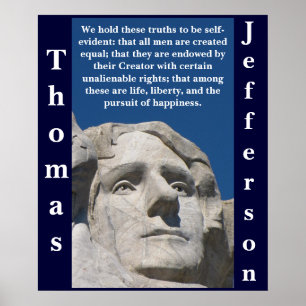 Patriotisk Thomas Jefferson affisch