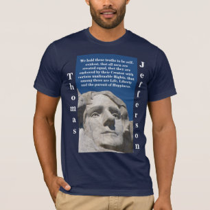 Patriotisk Thomas Jefferson skjorta (mörk endast) Tee Shirt