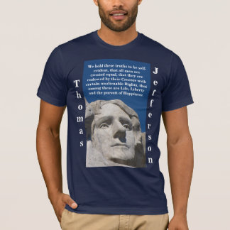 Patriotisk Thomas Jefferson skjorta (mörk endast) Tee Shirt