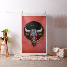 Patriotisk tjur, en amerikansk tjur. tyg