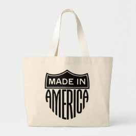 Patriotisk Totebag Tillverkad I Amerika Jumbo Tygkasse