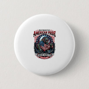 Patriotisk träskmonster Old Glory Skräckmonster P Knapp