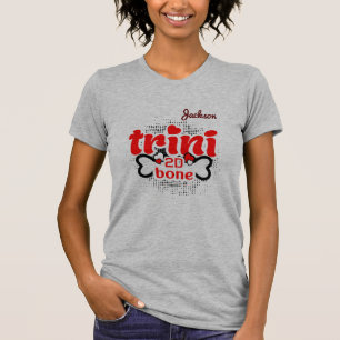 Patriotisk Trini till märgen med DITT NAMN T Shirt
