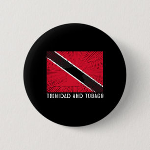Patriotisk Trinidad och Tobago-flagga med distress Knapp