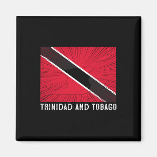 Patriotisk Trinidad och Tobago-flagga med distress Magnet