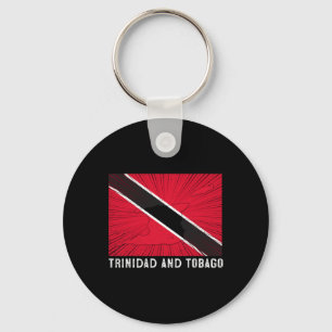 Patriotisk Trinidad och Tobago-flagga med distress Nyckelring