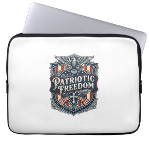 Patriotisk Tro Familj Frihet Vektor Grafisk T-Shir Laptop Fodral