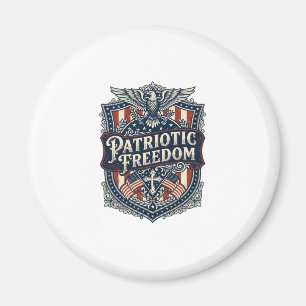 Patriotisk Tro Familj Frihet Vektor Grafisk T-Shir Magnet