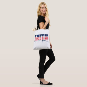Patriotisk Tro före Rädsla Stjärnor och Ränder Tygkasse