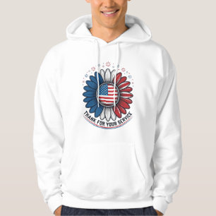 Patriotisk tusenskönastak för din tjänst skjortdes hoodie