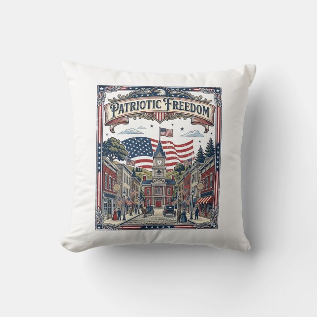 Patriotisk Tvål Tillverkare Kudde (Framsida)