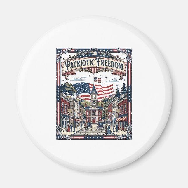 Patriotisk Tvål Tillverkare Magnet (Framsidan)