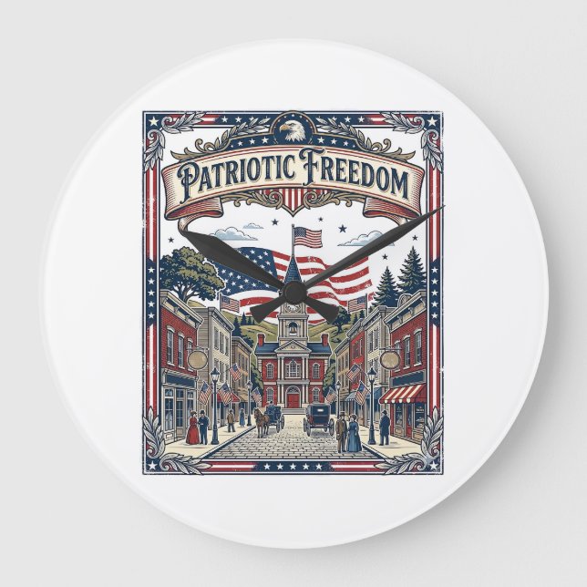Patriotisk Tvål Tillverkare Stor Klocka (Framsida)