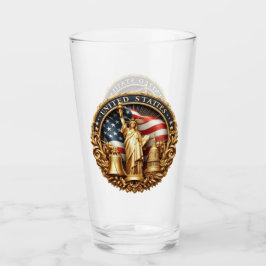 Patriotisk typ av dricksglas glaskopp