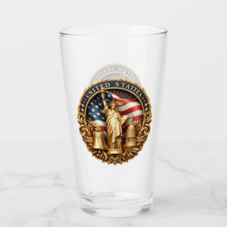 Patriotisk typ av dricksglas glaskopp