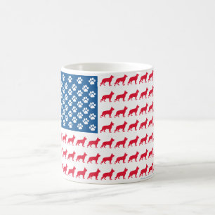 Patriotisk tysk herde kaffemugg