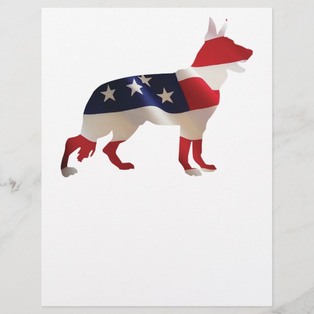 Patriotisk tysk herdehund (Framsida)