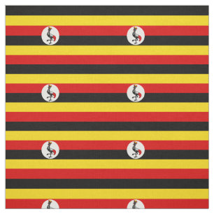Patriotisk Ugandaflagga Tyg