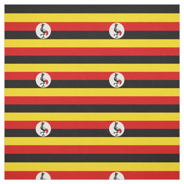 Patriotisk Ugandaflagga Tyg (Provkarta)