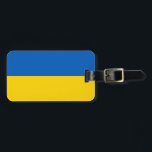 Patriotisk ukrainsk flagga bagagebricka<br><div class="desc">Patriotisk flagga av Ukraina.</div>