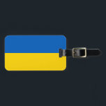 Patriotisk ukrainsk flagga bagagebricka<br><div class="desc">Patriotisk flagga av Ukraina.</div>