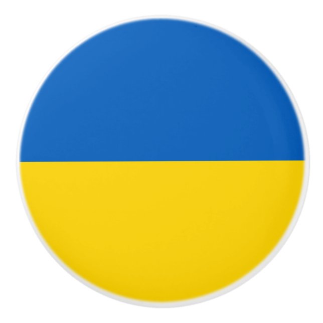 Patriotisk ukrainsk flagga knopp (Framsidan)