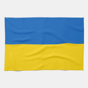 Patriotisk ukrainsk flagga kökshandduk
