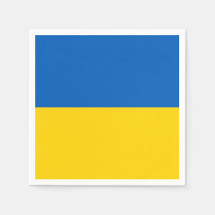 Patriotisk ukrainsk flagga pappersservett