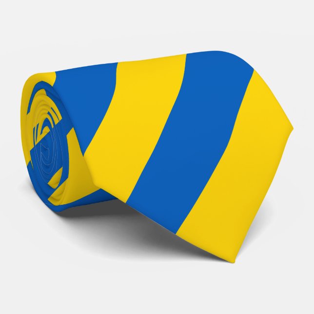 Patriotisk ukrainsk flagga slips (Rullad)