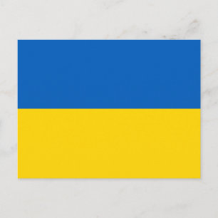 Patriotisk ukrainsk flagga vykort