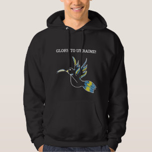 Patriotisk ukrainsk gult blue dove-vete hoodie