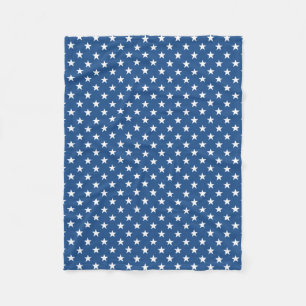Patriotisk ullfilt med amerikanska flagganstjärnor fleecefilt