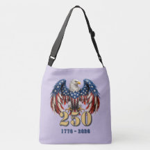 Patriotisk USA 250 år frihet örn axelväskan