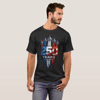 Patriotisk USA 250 År Jets 4:e Juli Design T Shirt