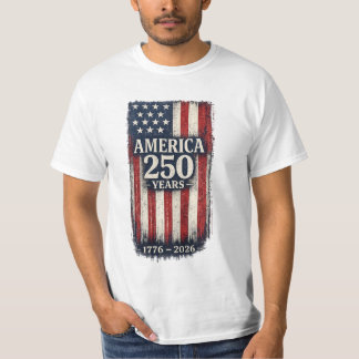 Patriotisk USA 250-årsjubileum T-shirt