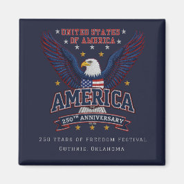 Patriotisk USA 250-jubileumsfirande Anpassad Magne Magnet