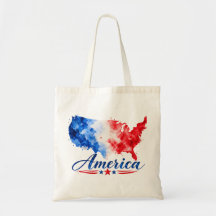Patriotisk USA Akvarellkartataska