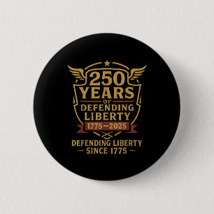 Patriotisk USA-armé US-militärparad 250-årsjubileu Knapp