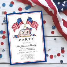 Patriotisk USA-flagga 4 juli