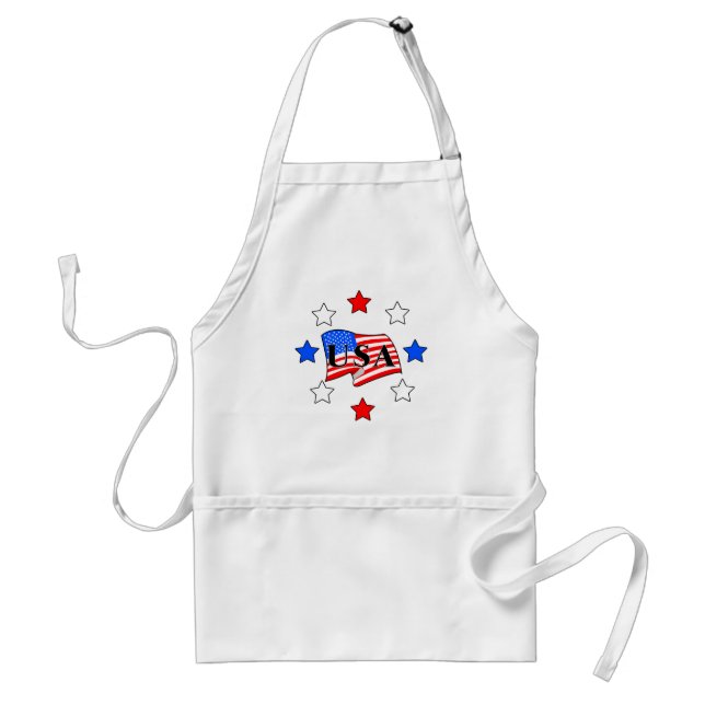 Patriotisk USA flagga Förkläde (Framsidan)