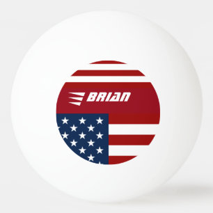 patriotisk USA flagga personlig Pingisboll